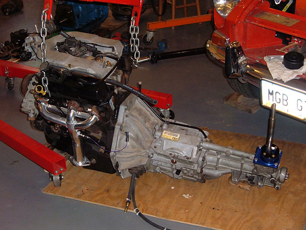 crate engine with camaro bellhousing and transmission