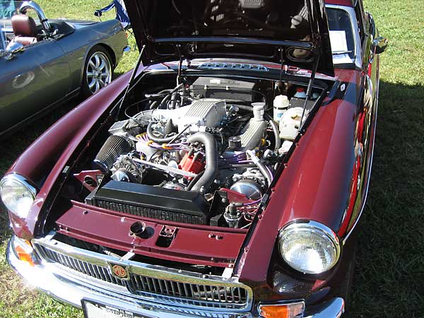 MGB engine compartment