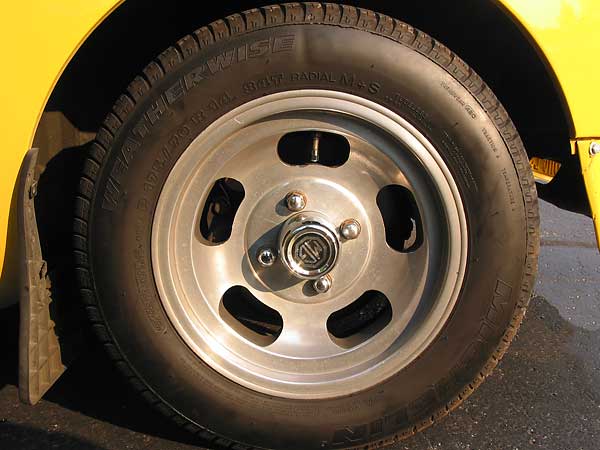 front: Michelin Weatherwise P175/70 R14 S4T radial tires