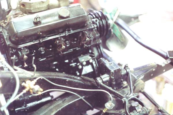 V6 motor mounts added to MGA frame