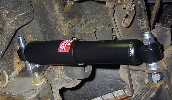 KYB shock absorbers for the rear suspension