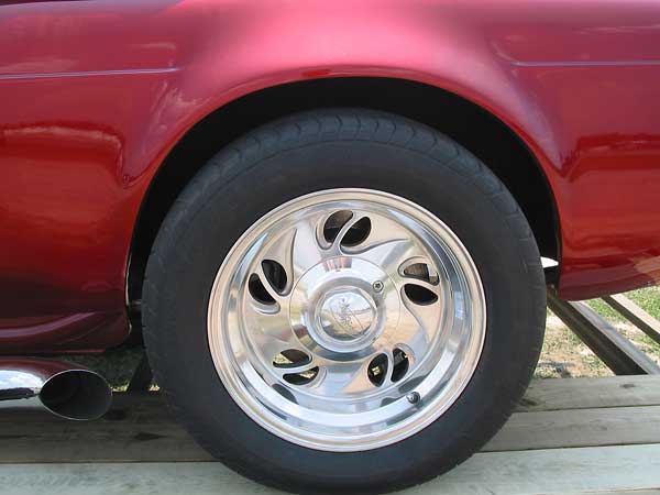 15 x 8 aluminum Eagle wheels (on a 4-on-4.5 bolt pattern)