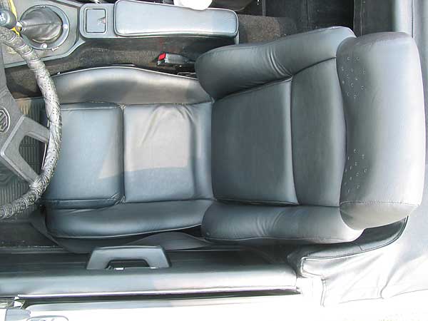 leather upholstered Fiero seat