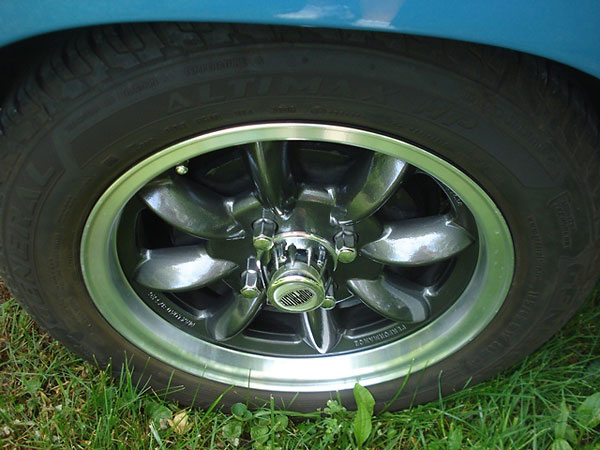 Superlite eight spoke aluminum wheels (15x5). General Altimax HP 185/65R15 tires.