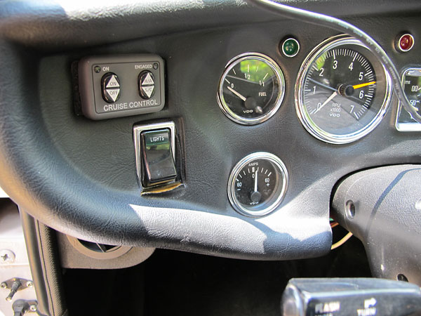 Cruise control switch module has been installed where the brake failure warning light used to be.