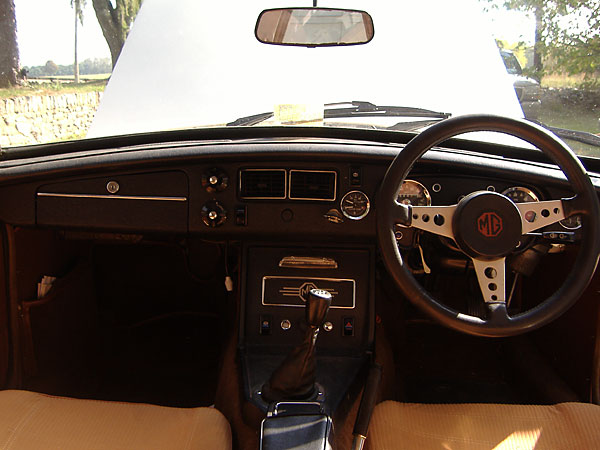 original MGB GT V8 dashboard