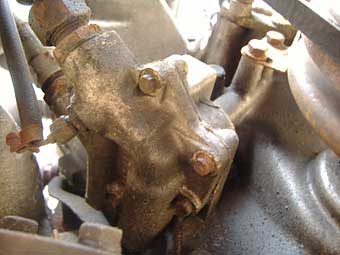 oil pump valve body (for remote filter)