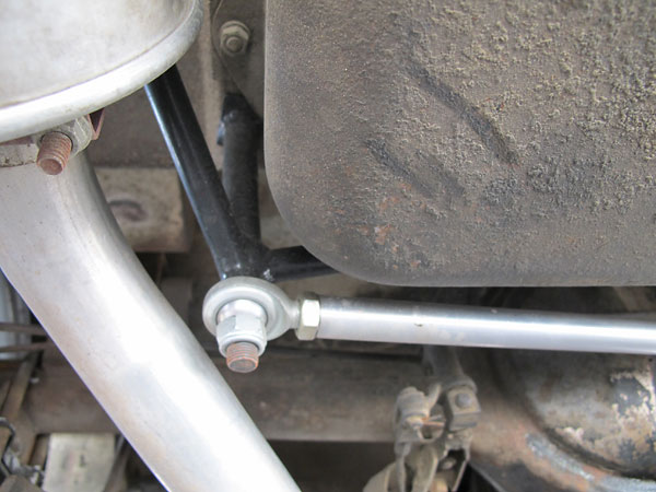 Panhard rods keep the rear axle centered relative to the body.