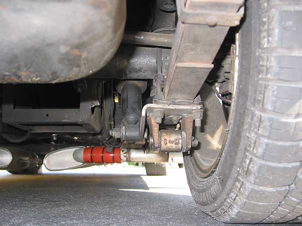 traction bars, viewed from rear