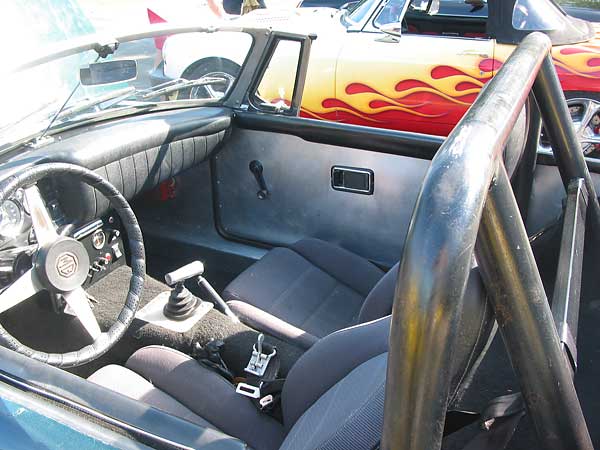 Joe Racer interior, featuring aluminum panels