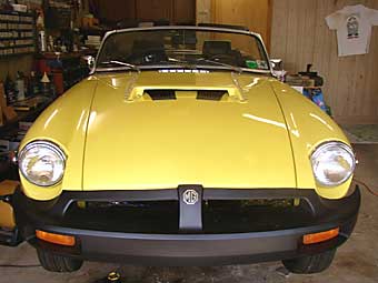 MGB hood scoop