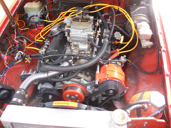 1994 Pontiac 3.4L V6, with Holley intake and carburetor in lieu of electronic fuel injection.