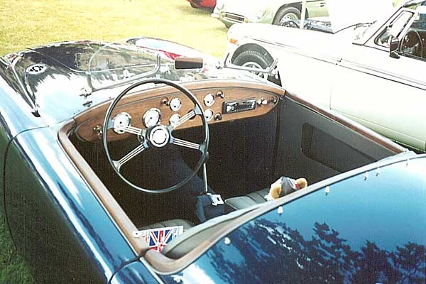 MGA custom walnut dashboard