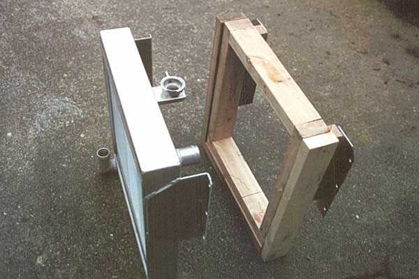 wood radiator mock-up