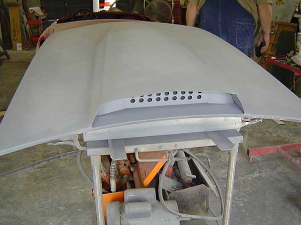 cowl induction hood for MGB
