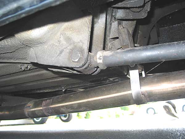 Battery boxes removed for upper suspension links