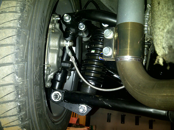 Installed Hoyle coilover front suspension kit.