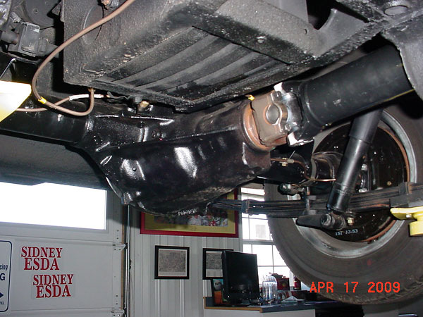 Chevy 10-bolt rear axle.