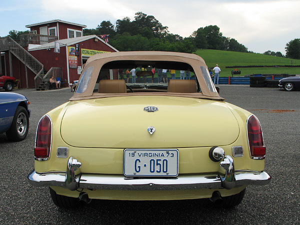 Solid red taillamps circa 19621969 MkI bumper overriders on MkIII 