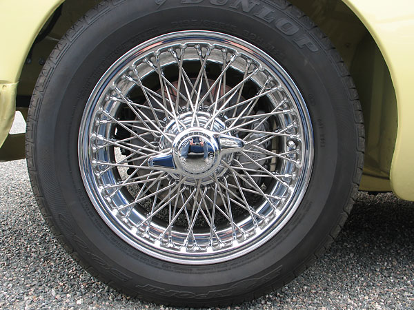 15 inch Dayton wire wheels.
