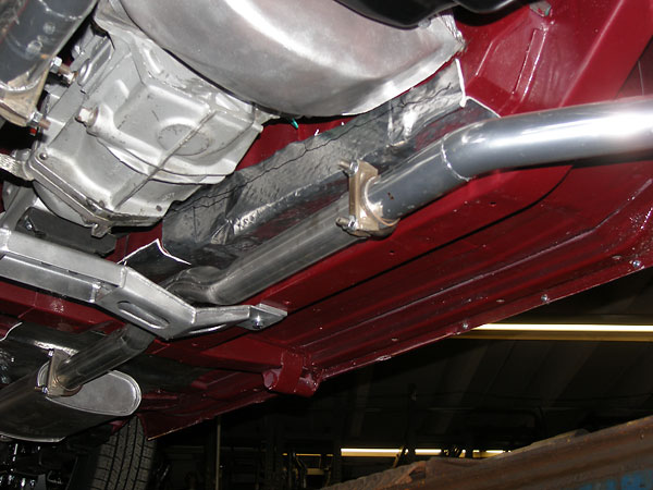 Exhaust pipes were remade to add cleaarance to the transmission crossmember.