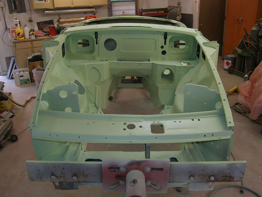 Rubber bumper MGB's came with a forward-mounted radiator and a different firewall...