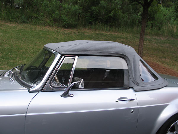 EZ Softtops three-window convertible top, made from Haartz Stayfast canvas cloth.