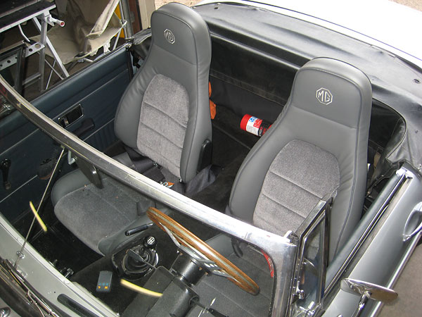 Mazda Miata seats with Mr Mike's upholstery.