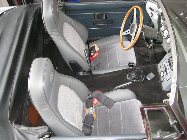 LeCarra wood-rimmed steering wheel.