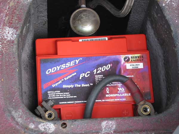 Odyssey PC1200 dry-cell battery
