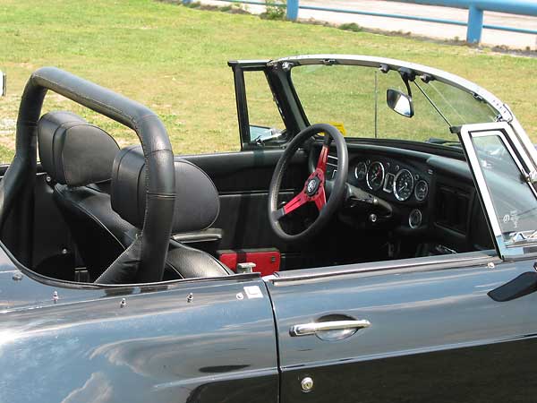 between hot laps at Nelson Ledges race track