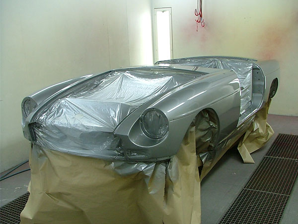two-part metallic grey paint