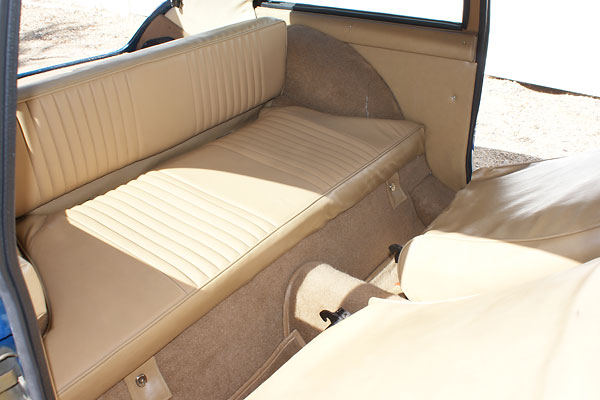 Back seats were standard equipment on the MGB GT model.