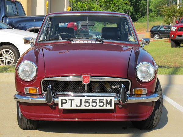 Damask red was the second most popular color for MGB GT V8: 472 of the 2601 built.