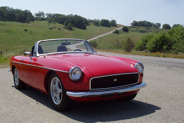 Ralph Piccola and his 1973 MGB Tourer with GM 3.4L V6