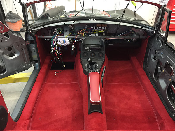 Center console and carpet.