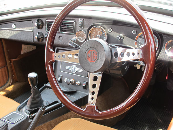 MG used steel dashboards in their home market, long after export customers got padded vinyl.