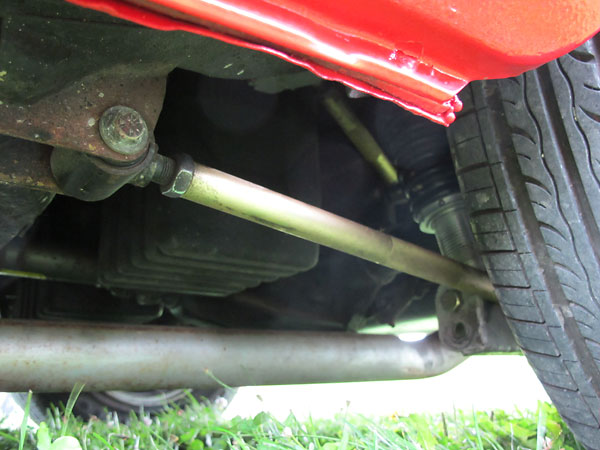 Classic Conversions Engineering 4-link coilover rear suspension.