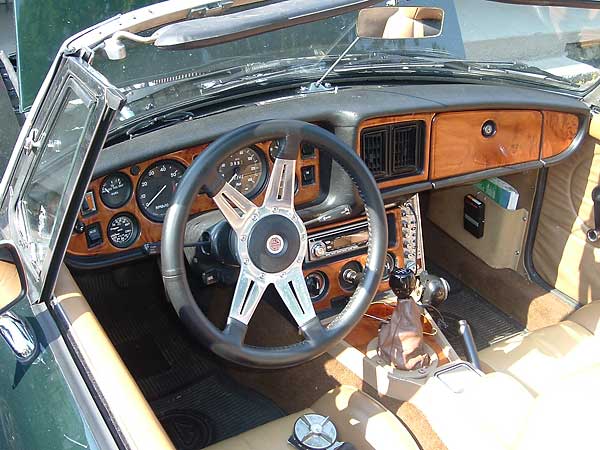 Wood veneer dashboard inserts.