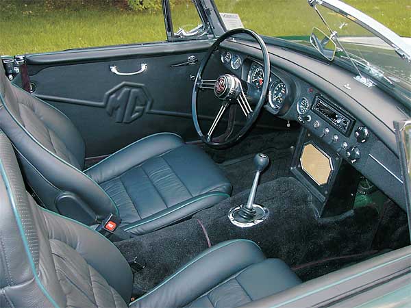 custom MGB interior