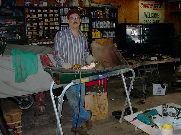 Robert at home in his workshop.