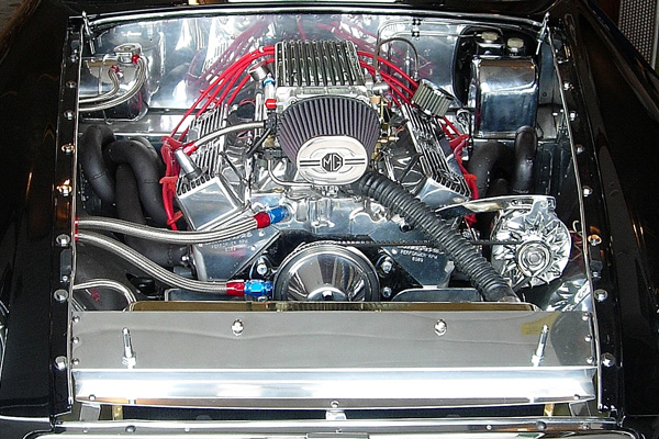 Chevrolet 350 V8, balanced and blueprinted.