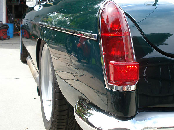 Mark one taillights on a mark two MGB.