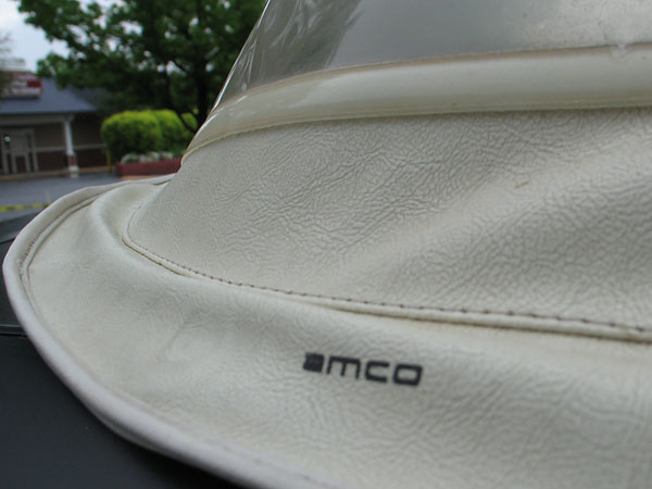 Vintage AMCO white vinyl convertible top.