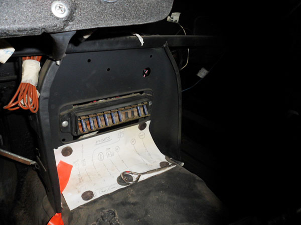 Fuse panel from a Yugo parts car.