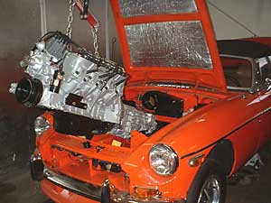 Rover aluminum V8 engine & modern 5-speed gearbox