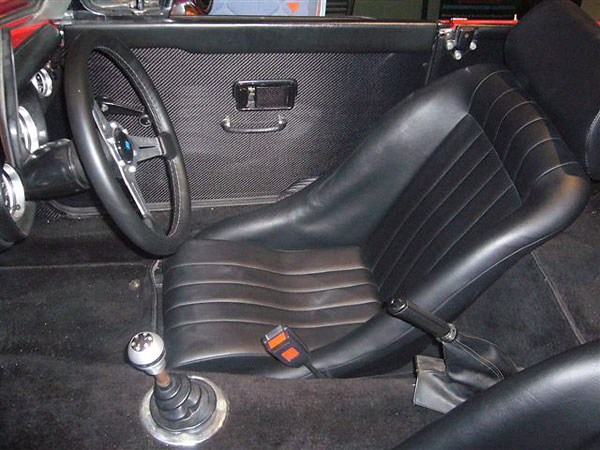 Cobra seats and carbon fiber door skins