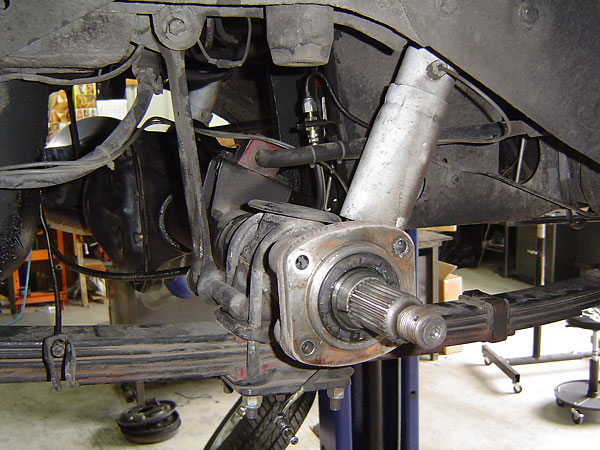 This is what the ends of the axle shafts look like.