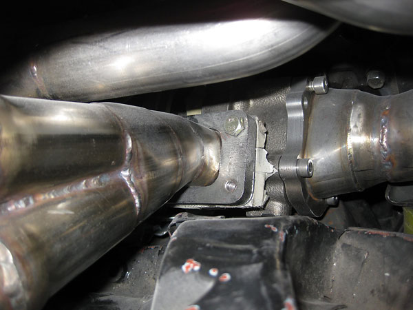Connection to the turbocharger.