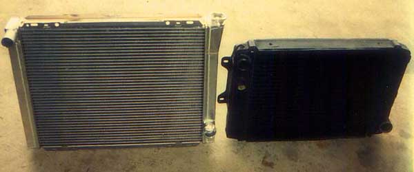 oversized aluminum radiator